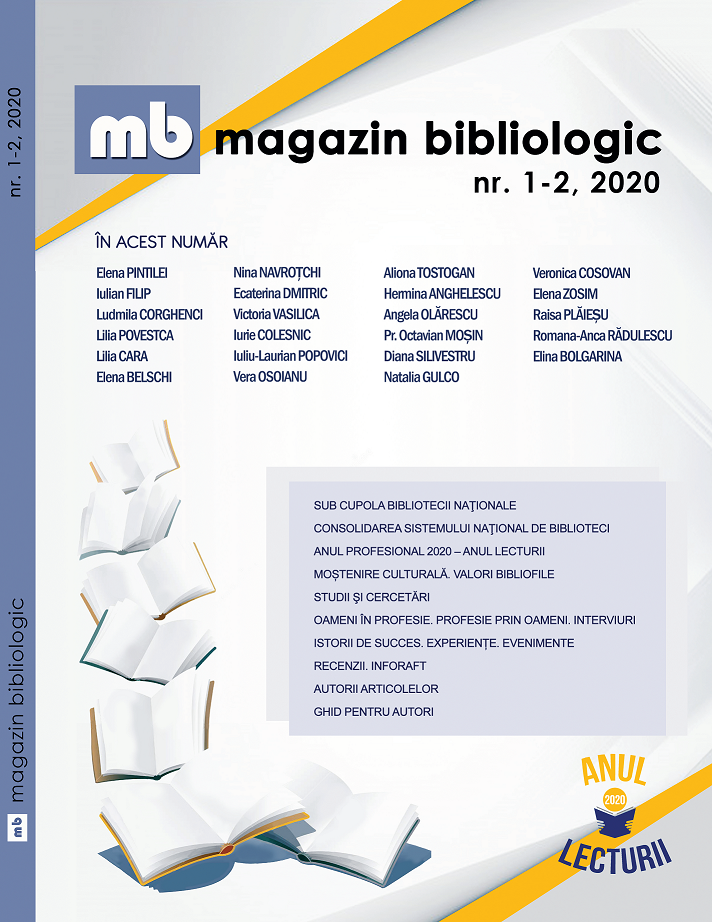 Magazin Bibliologic Nr. 1-2, 2020