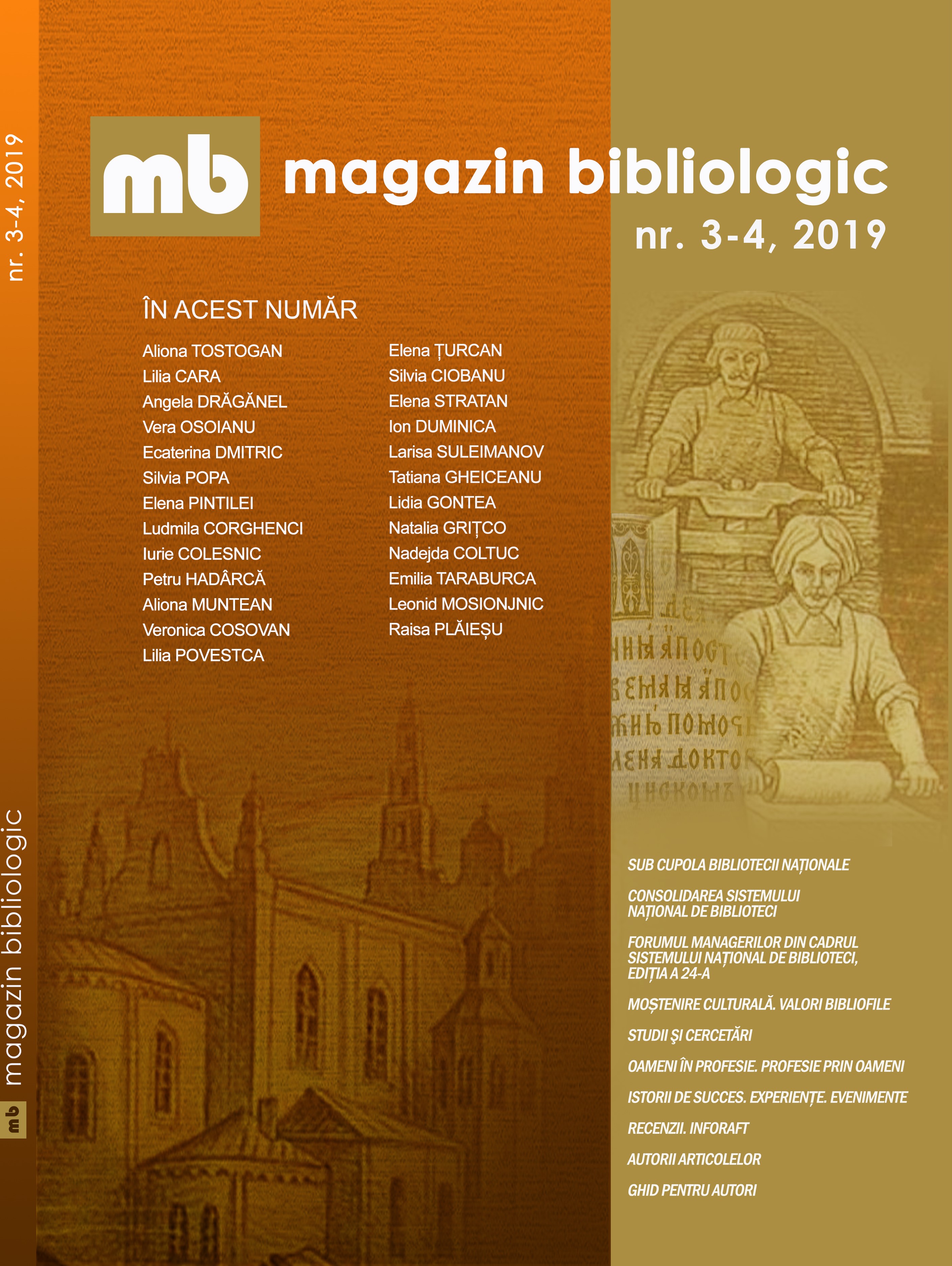 Magazin Bibliologic Nr. 3-4, 2019