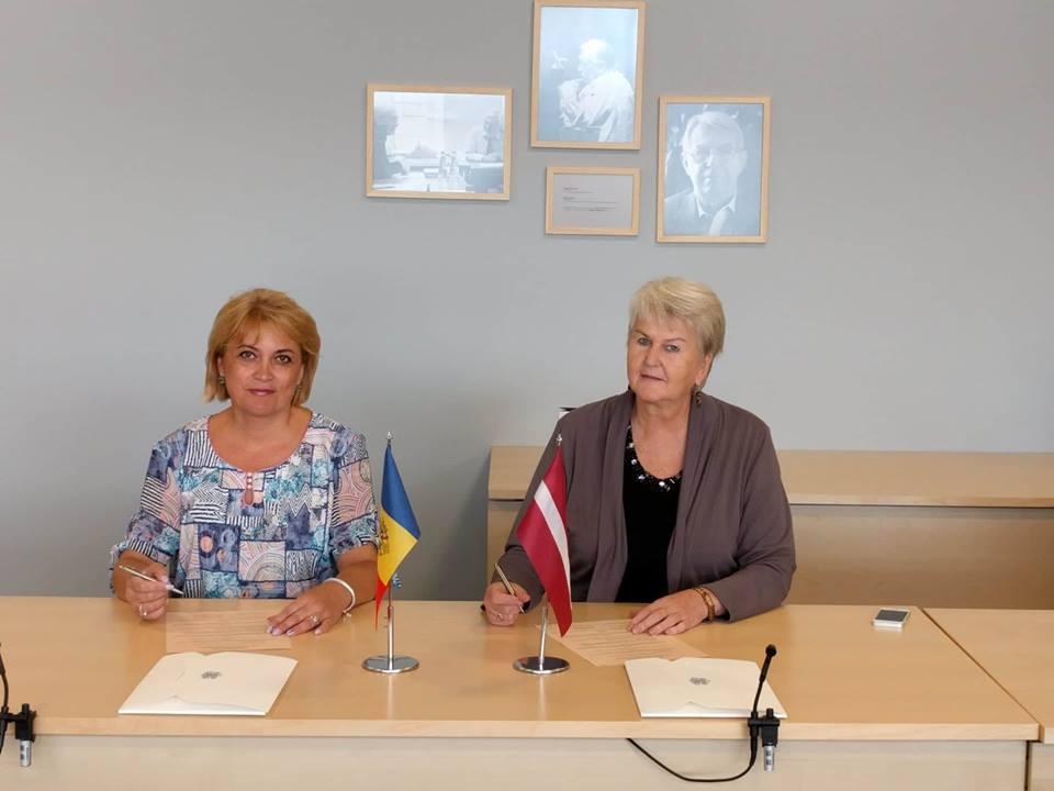 Acord de cooperare cu Biblioteca Națională a Republicii Letonia